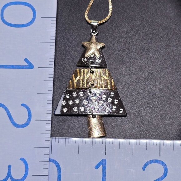2/$15 Festive Christmas Tree Necklace (NWOT)‎ - Picture 4 of 5